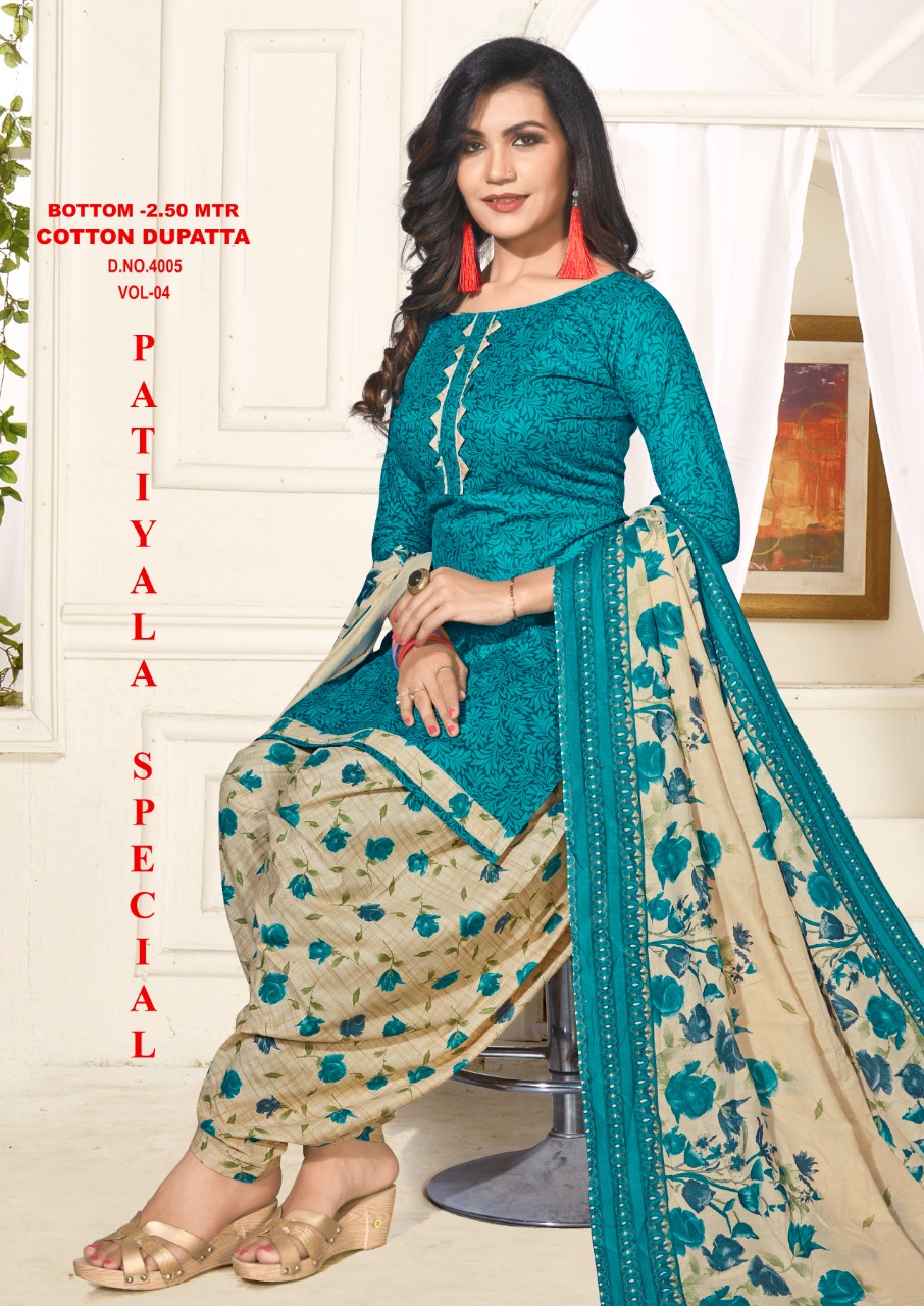 Patiyala Special Vol  4 Dress Materials Collection