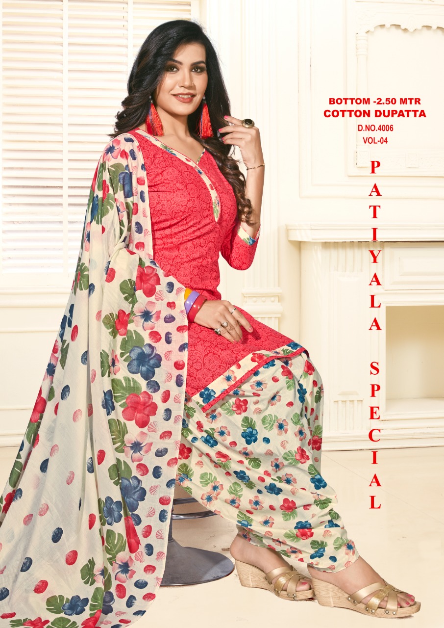 Patiyala Special Vol  4 Dress Materials Collection