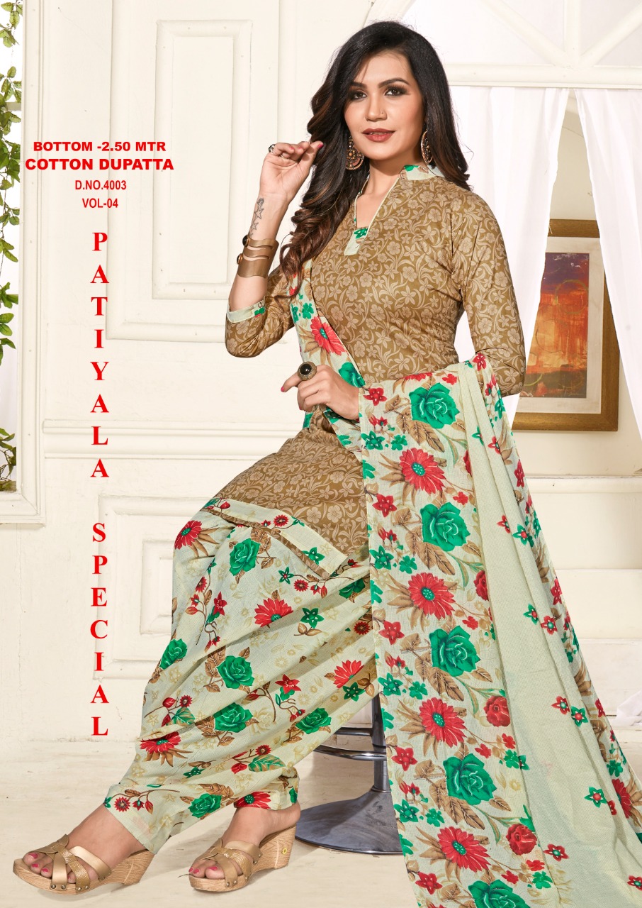 Patiyala Special Vol  4 Dress Materials Collection