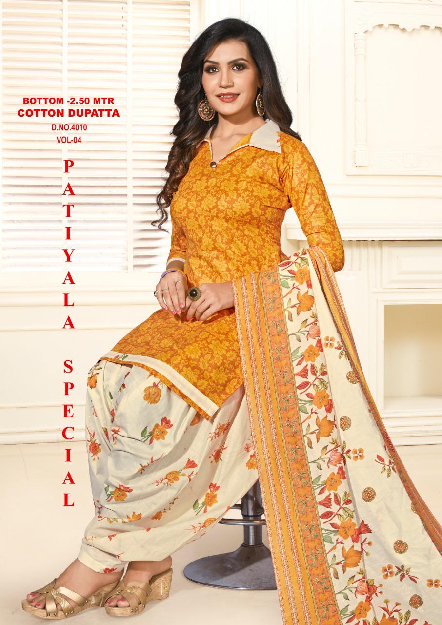Patiyala Special Vol  4 Dress Materials Collection