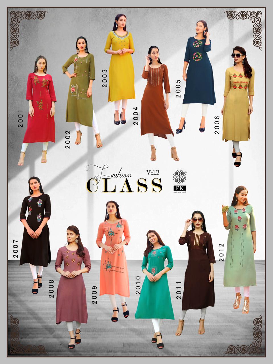 Pk Presents  Class Vol 2 Casual Kurtis Collection