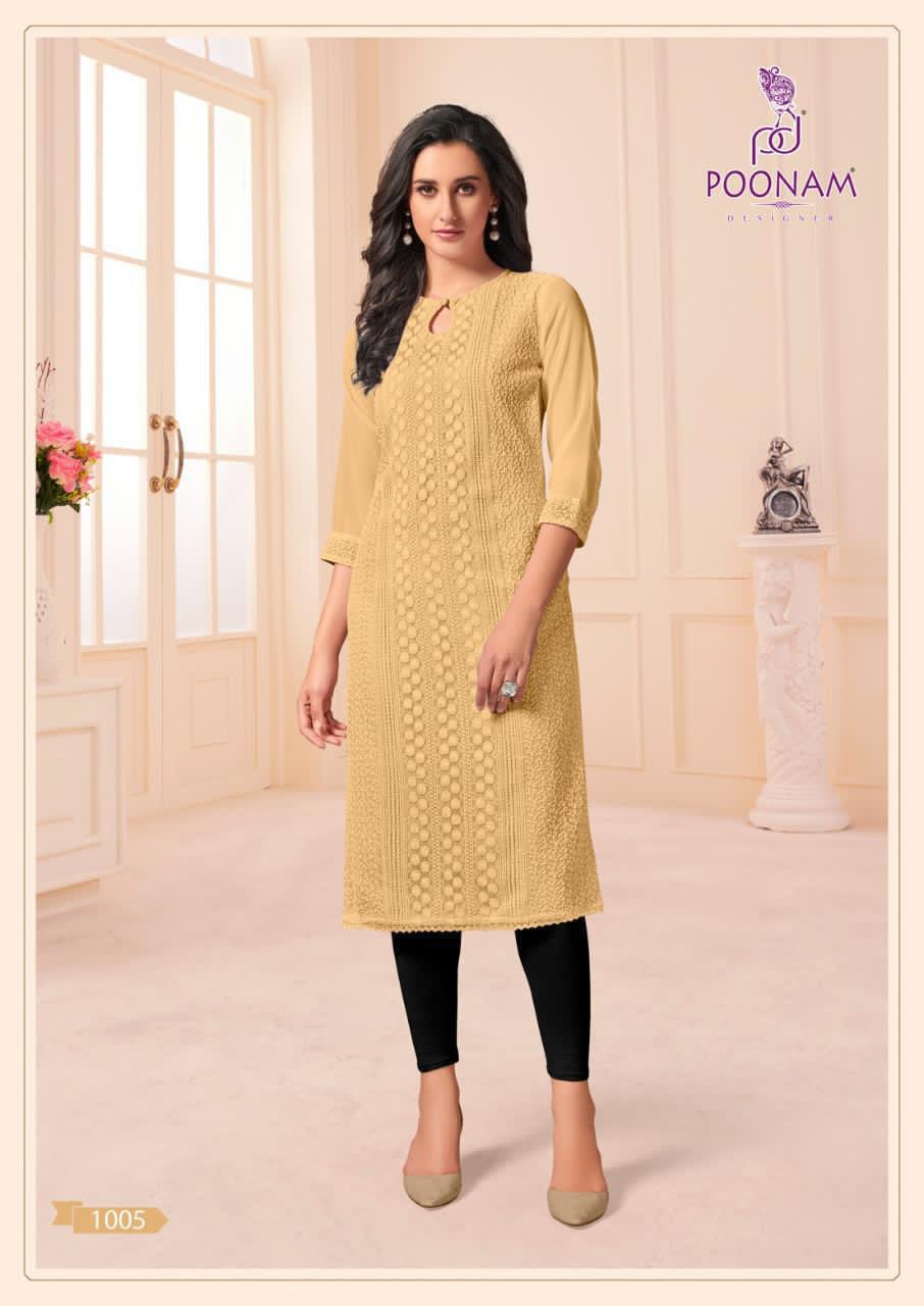 Poonam  Presents Mannat  Designer Kurtis