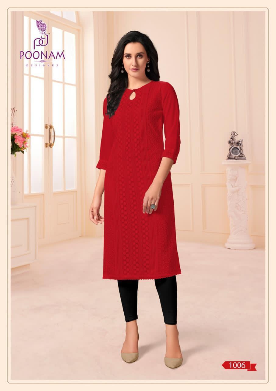 Poonam  Presents Mannat  Designer Kurtis