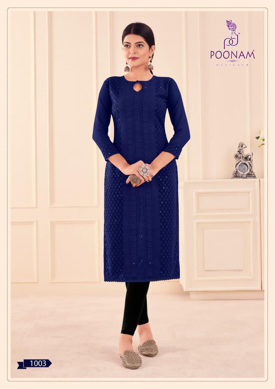 Poonam  Presents Mannat  Designer Kurtis