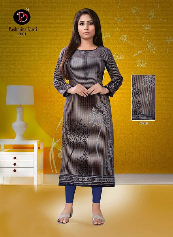 Poorvi Presents  Pashmina Vol 2 Printed Kurti Collection
