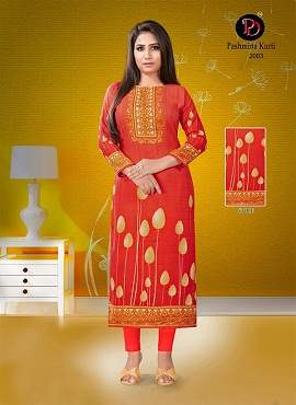 Poorvi Presents  Pashmina Vol 2 Printed Kurti Collection