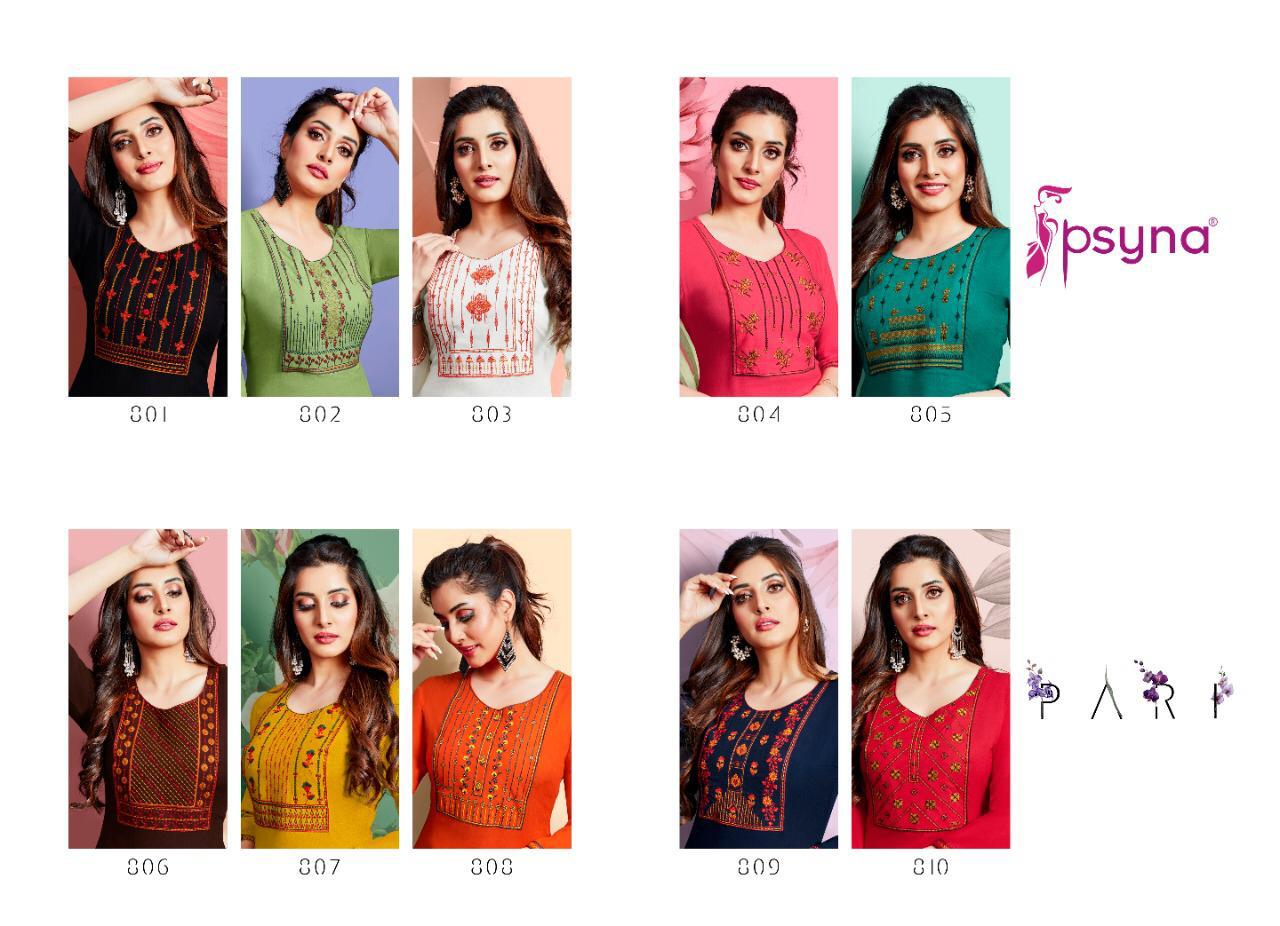 Psyna  Presents  Pari  Vol 8 Ethnic Wear Designer Kurtis