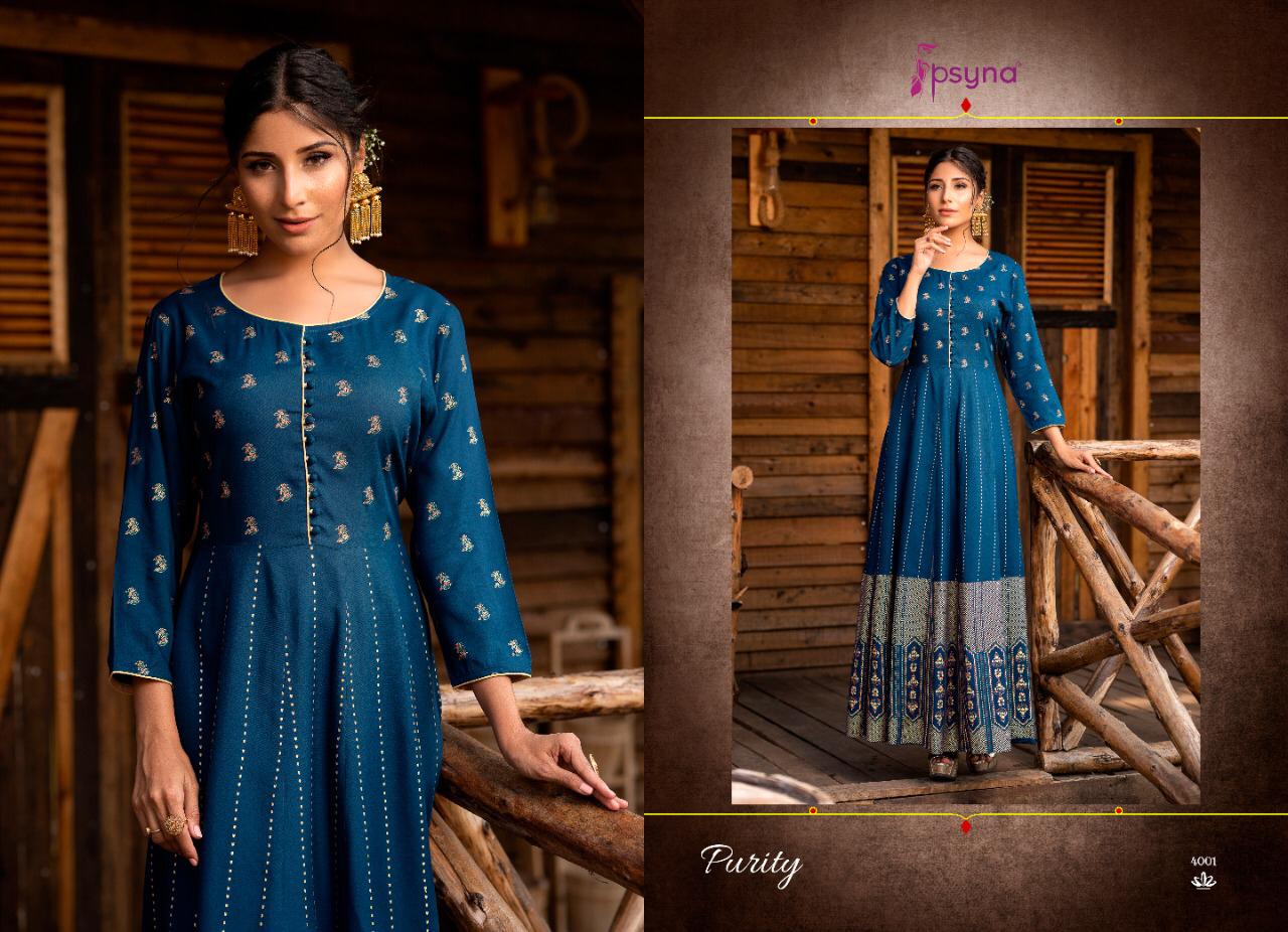 Psyna  Presents Purity  Vol 4  Long Kurtis Collection
