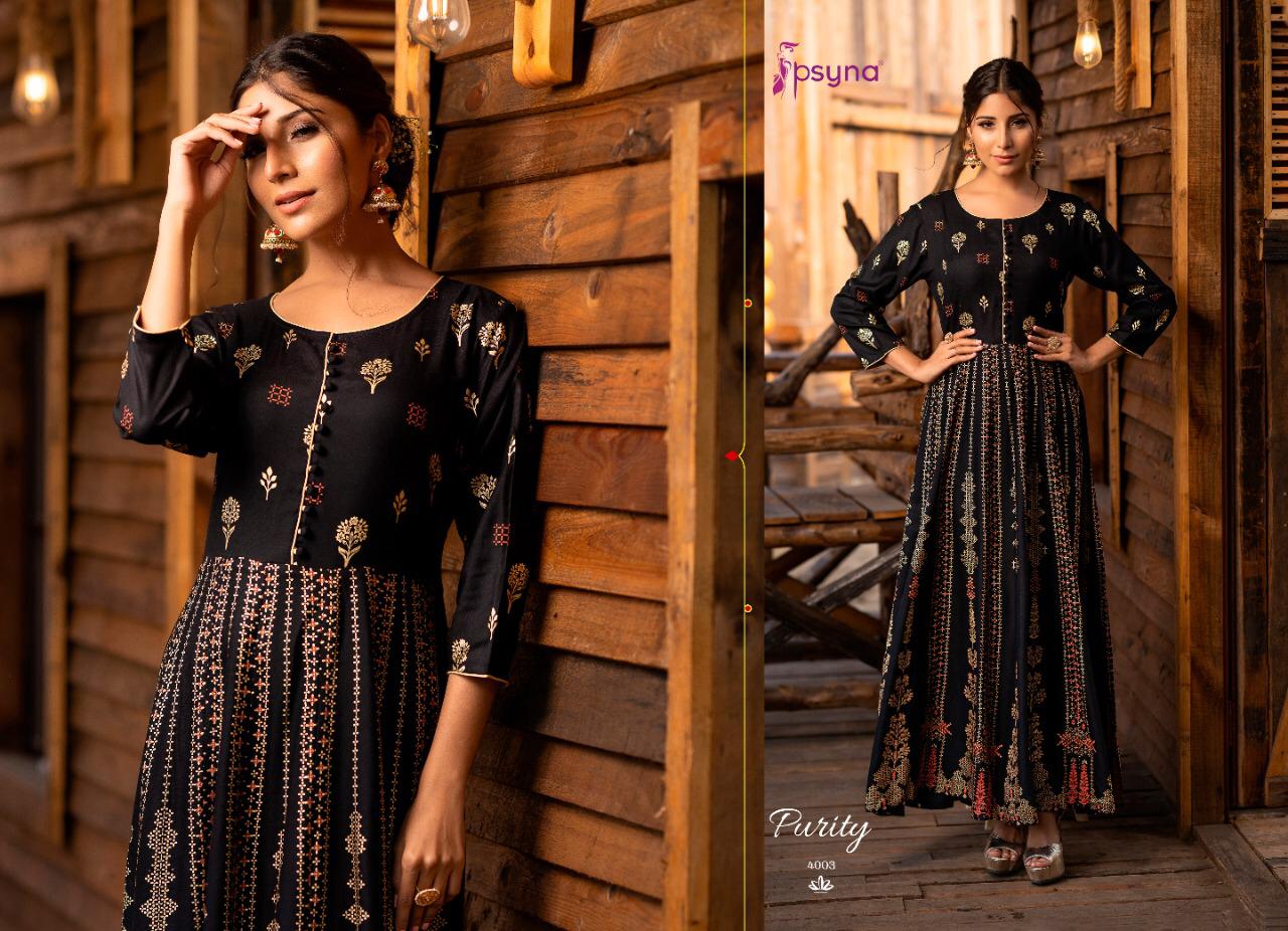 Psyna  Presents Purity  Vol 4  Long Kurtis Collection
