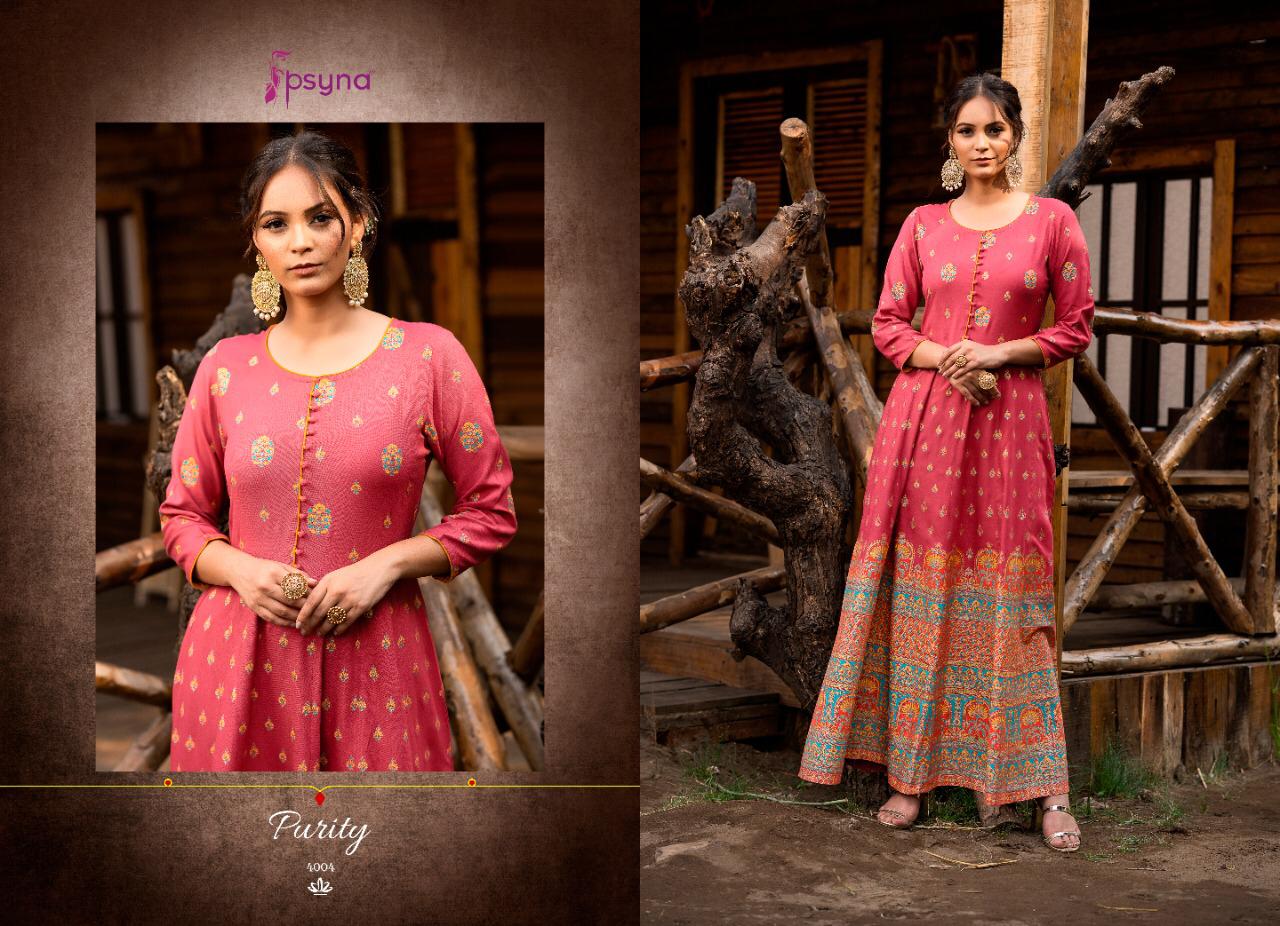 Psyna  Presents Purity  Vol 4  Long Kurtis Collection