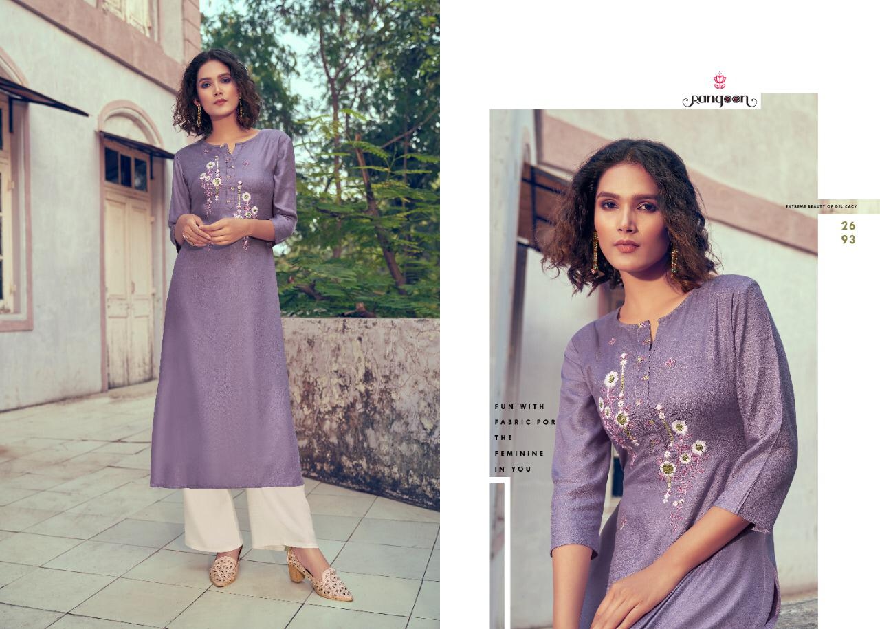 Rangoon Presents  Style On   Kurti With Bottom