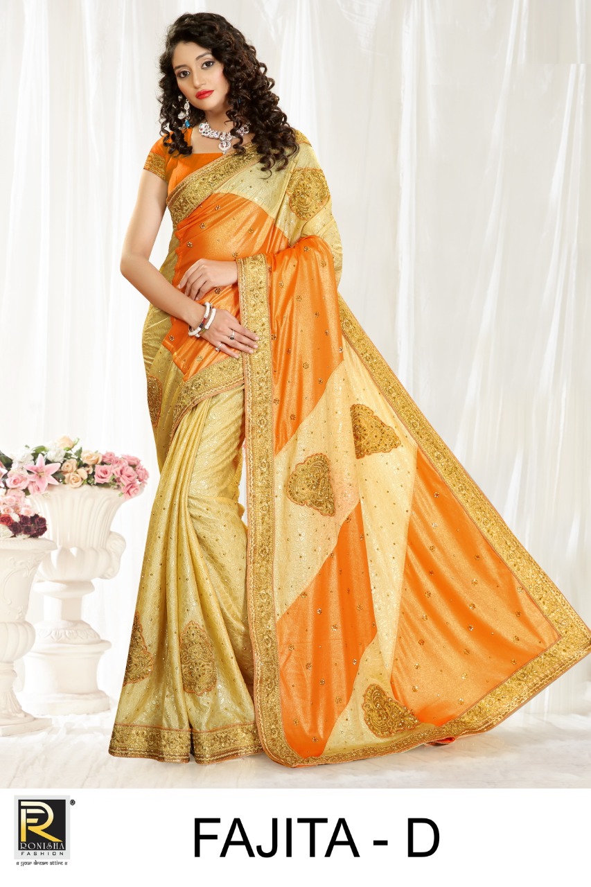 Ranjna  Presents Fajita Festive Wear  Sarees  Collection