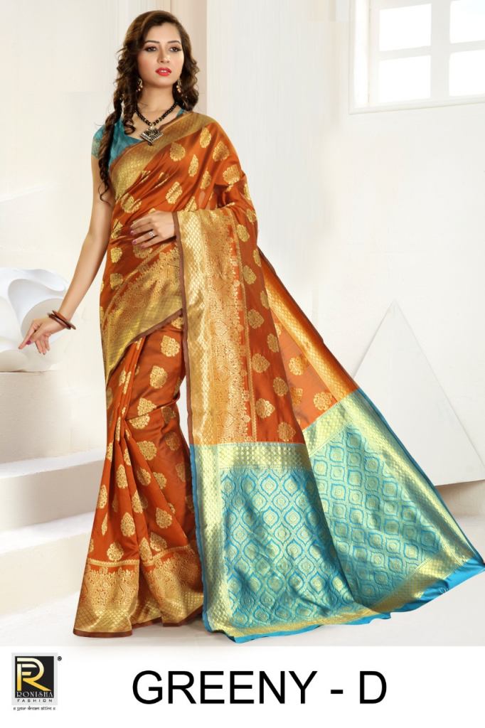 Ranjna Presents Greeny Festive Wear Saree Collection