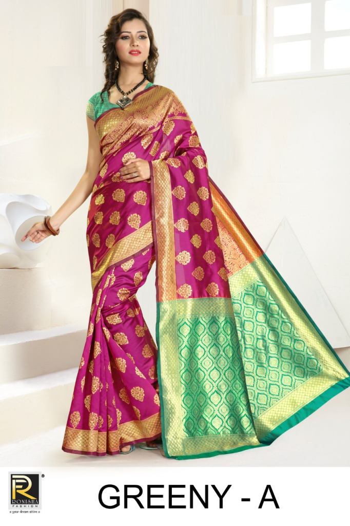 Ranjna Presents Greeny Festive Wear Saree Collection