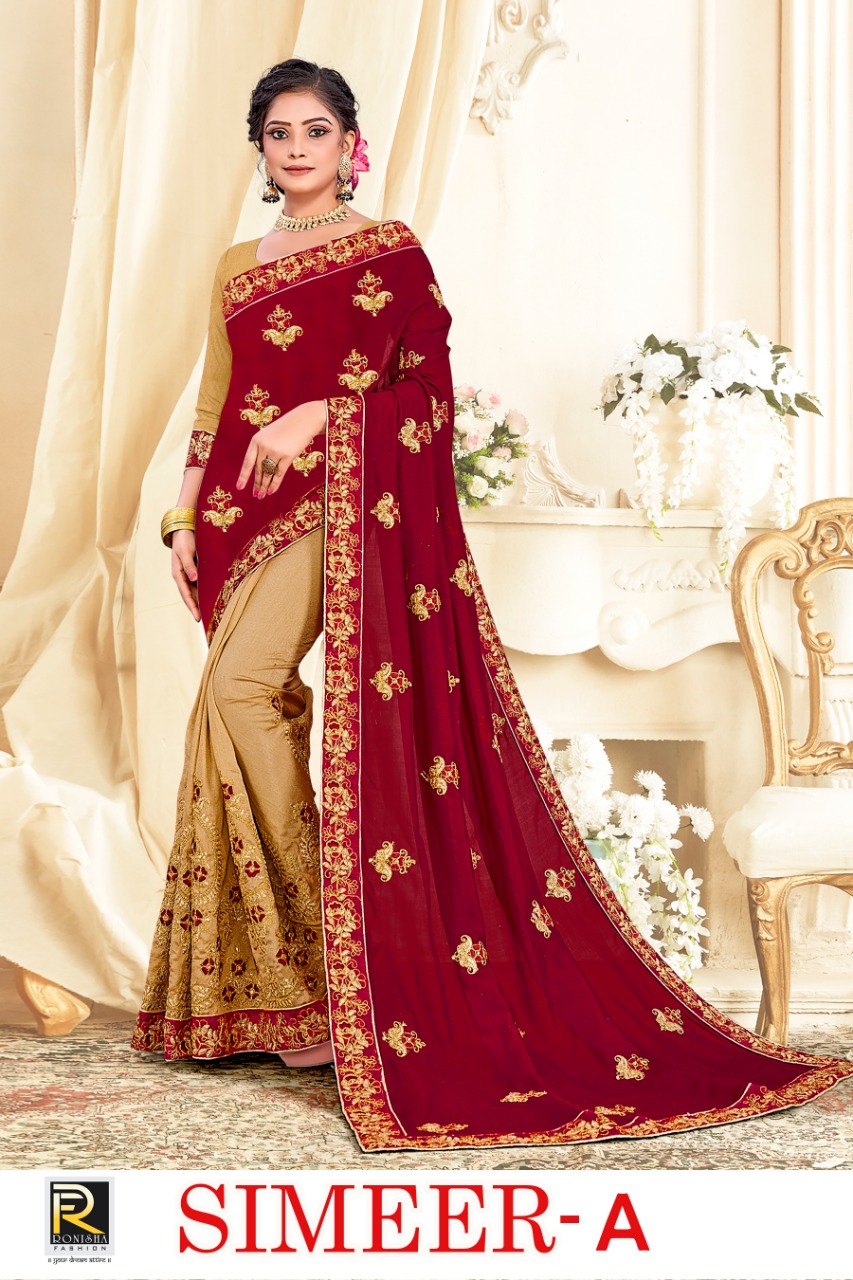 Ranjna  Presents  Simeer Festive Wear Sarees Collection