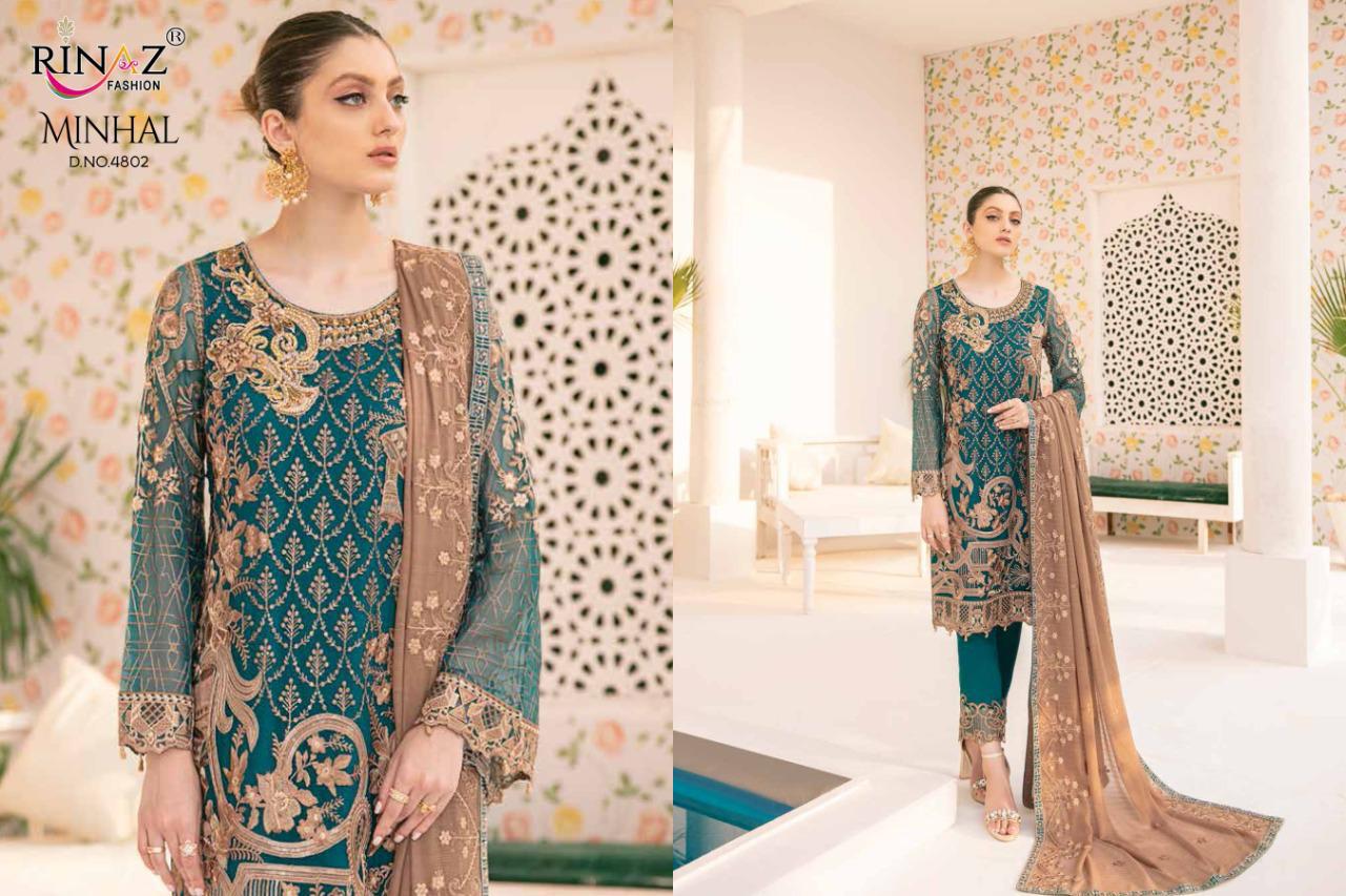 Rinaz Presents Minhal Vol 4  Pakistani Suits Collection