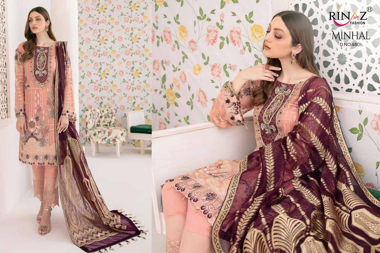 Rinaz Presents Minhal Vol 4  Pakistani Suits Collection