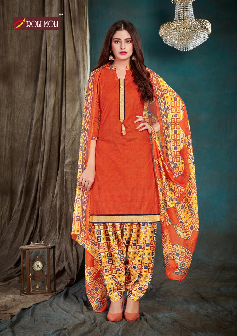 Roli Moli Presents  Kohinoor  Designer Dress Material
