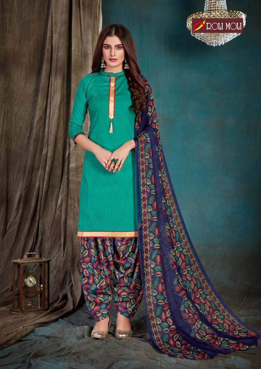 Roli Moli Presents  Kohinoor  Designer Dress Material