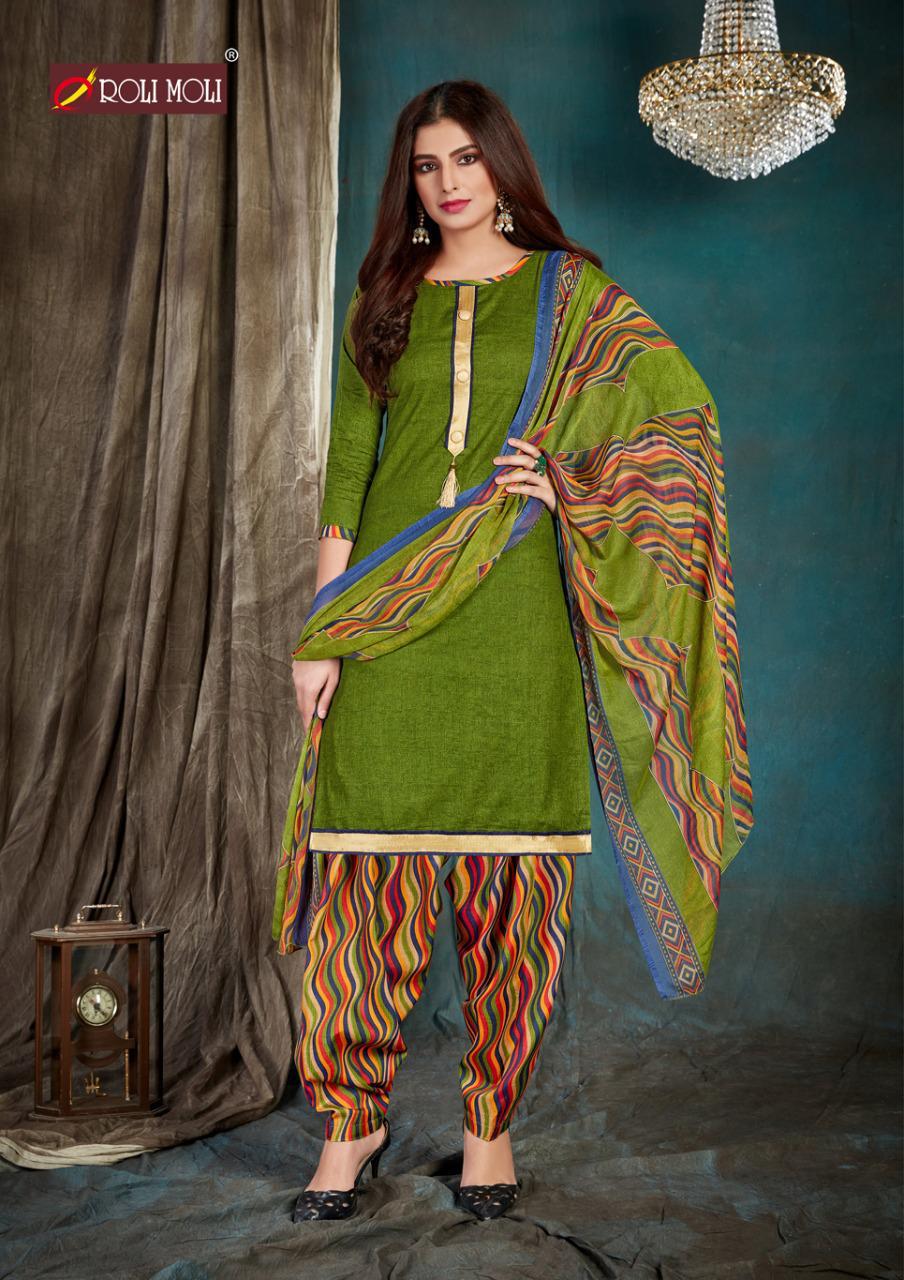 Roli Moli Presents  Kohinoor  Designer Dress Material