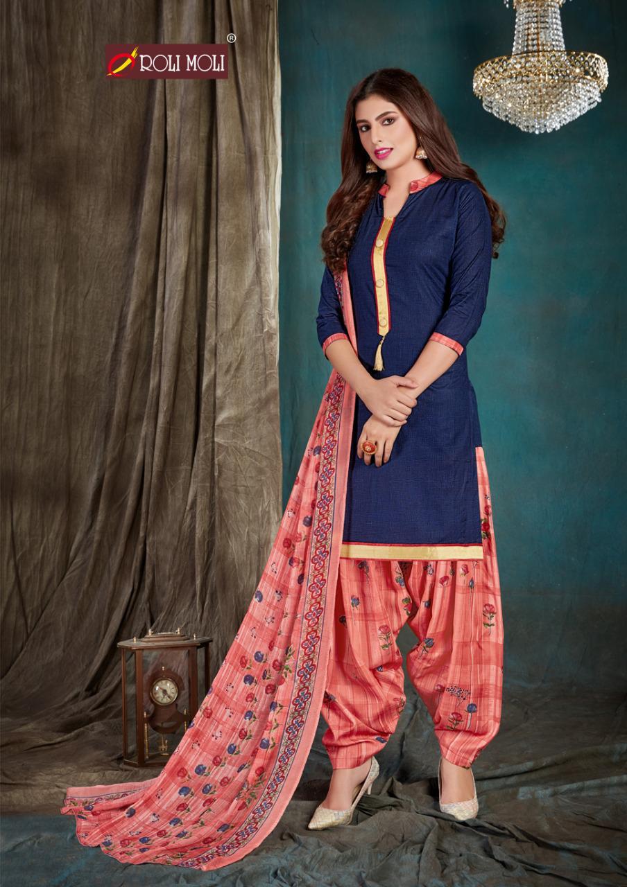 Roli Moli Presents  Kohinoor  Designer Dress Material