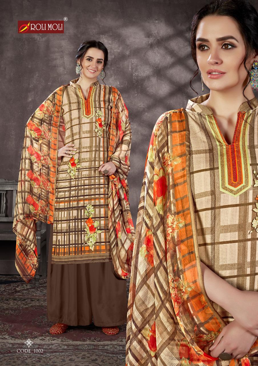 Roli Moli  Presents  Mallika   Vol 5 Designer Dress Material