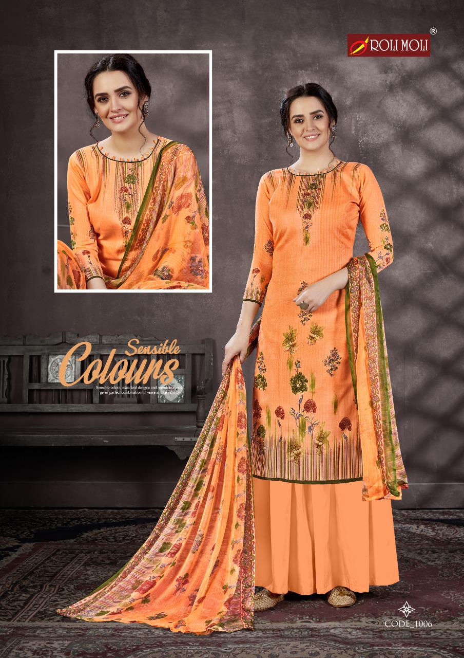 Roli Moli  Presents  Mallika   Vol 5 Designer Dress Material