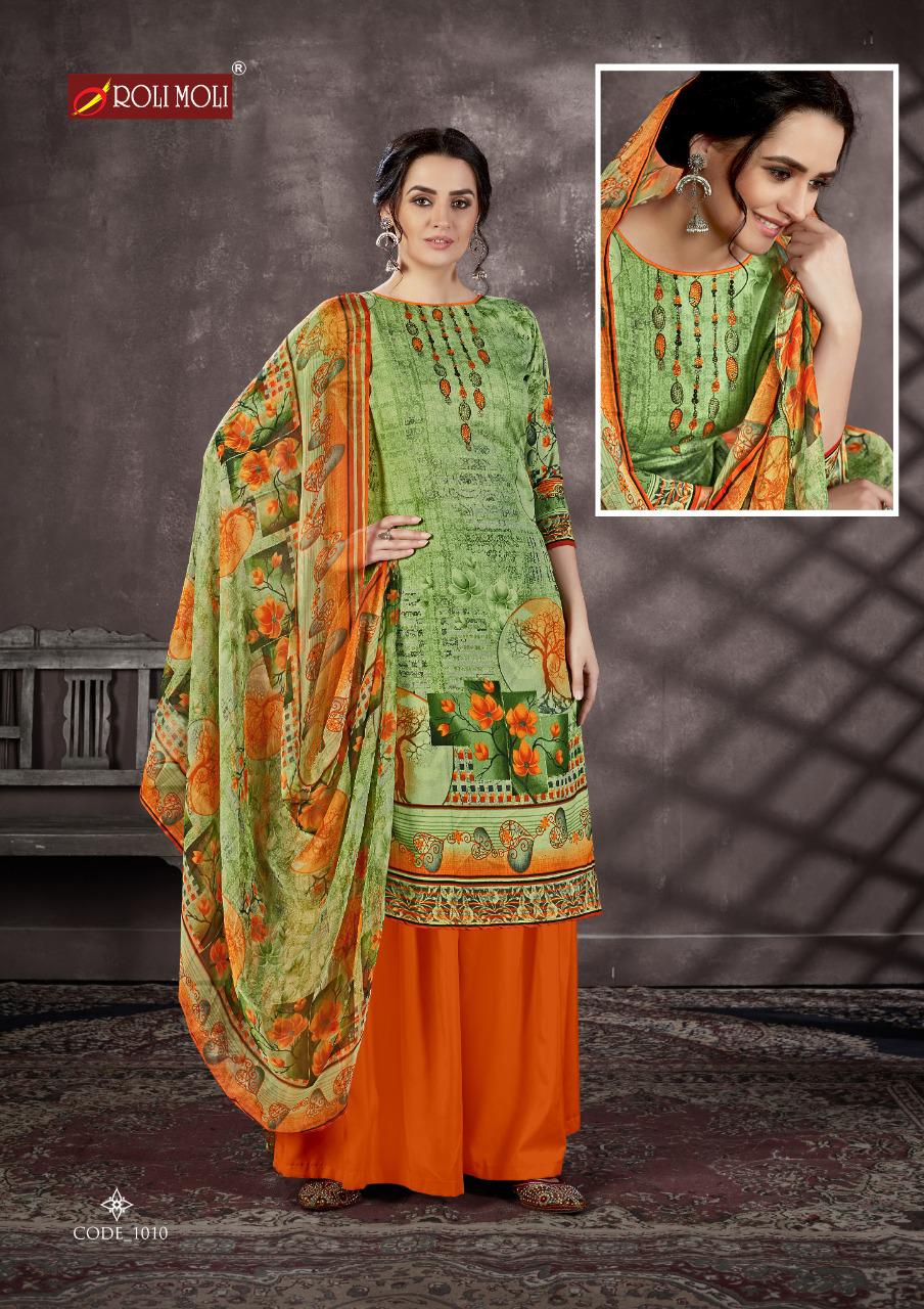 Roli Moli  Presents  Mallika   Vol 5 Designer Dress Material