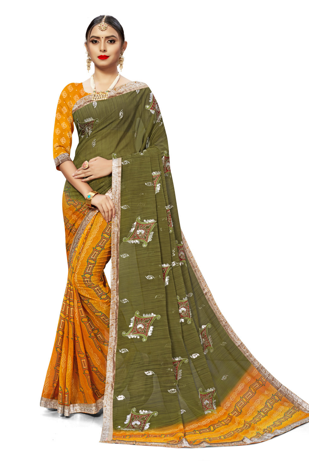 Sangam Presents Daisy Georgette Designer Sarees