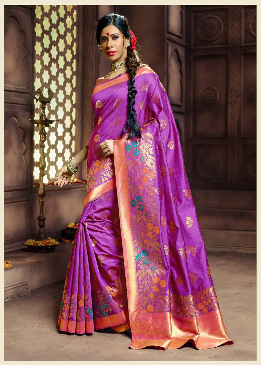Sangam Presents Veena Pure Banarasi Silk Sarees