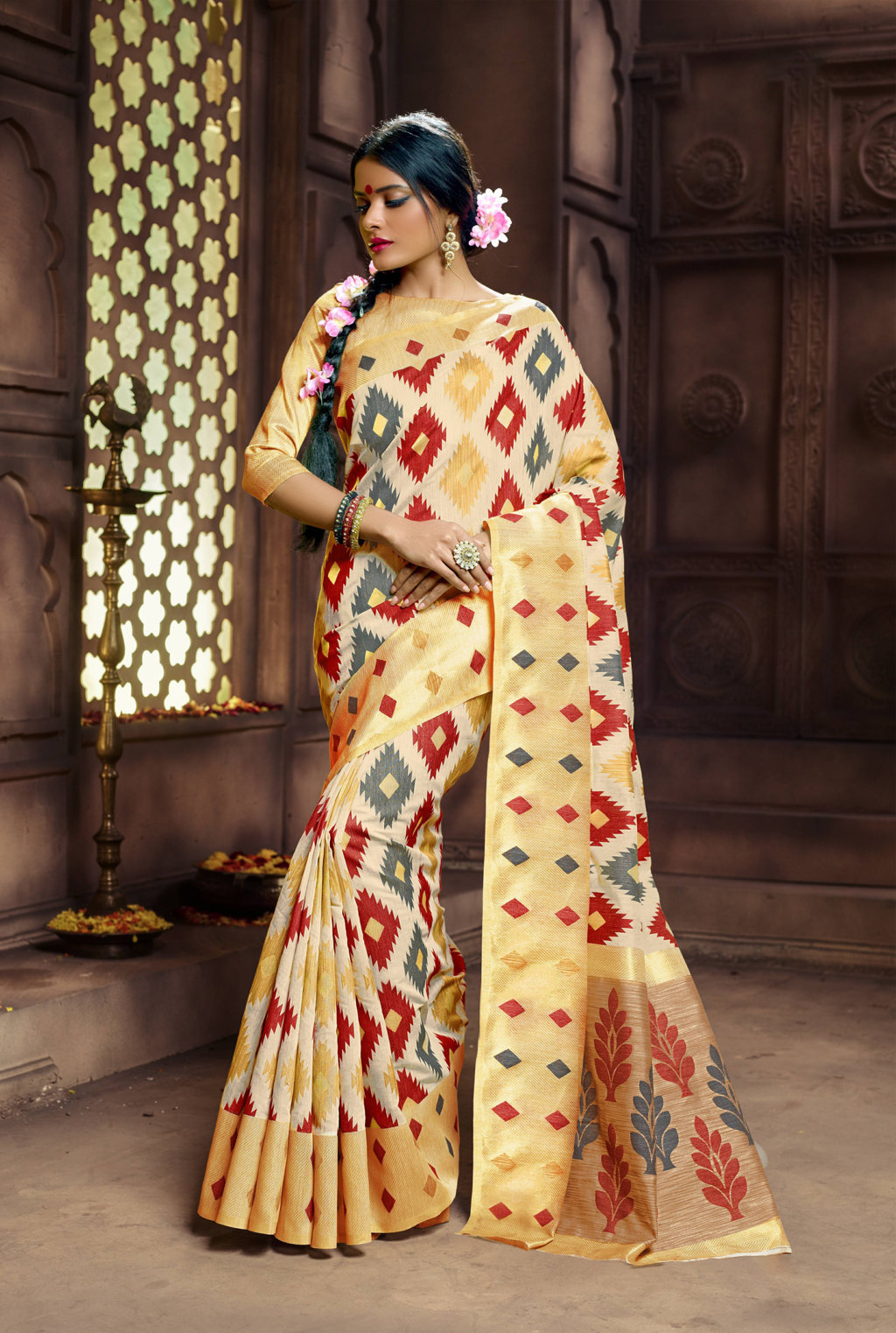 Sangam Presents Veena Pure Banarasi Silk Sarees