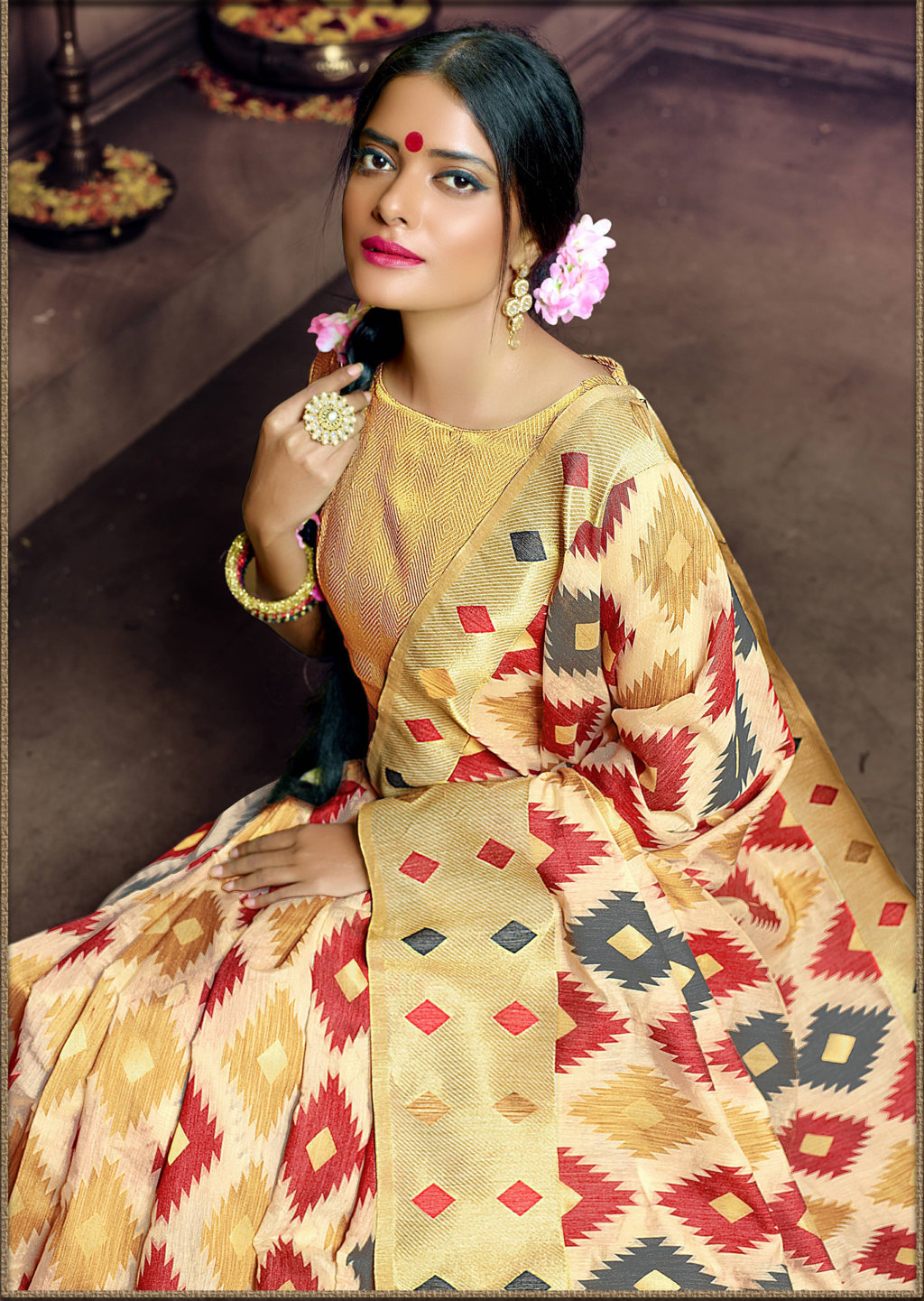 Sangam Presents Veena Pure Banarasi Silk Sarees