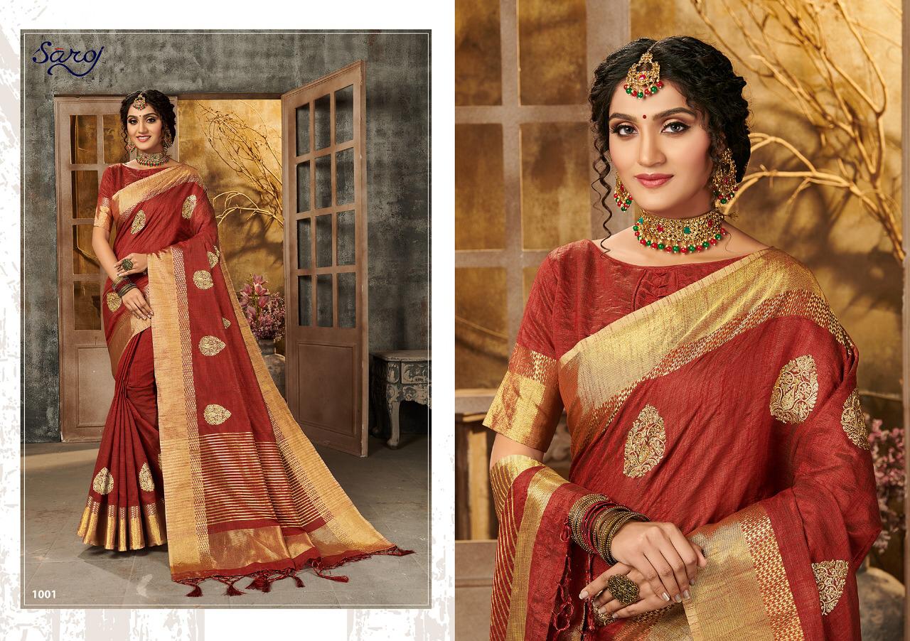 Saroj Presents  Kasturi Silk Festive Wear Sarees Collection