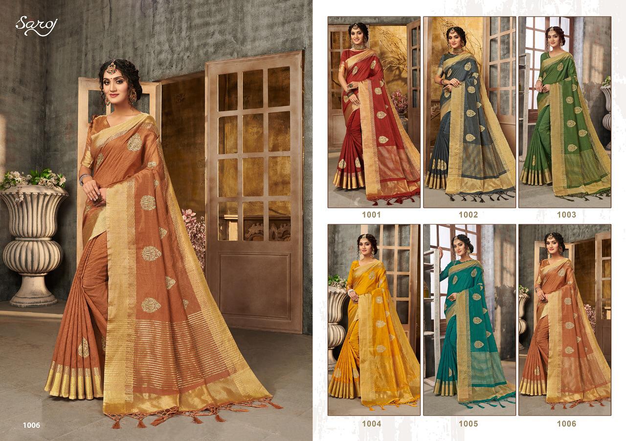 Saroj Presents  Kasturi Silk Festive Wear Sarees Collection