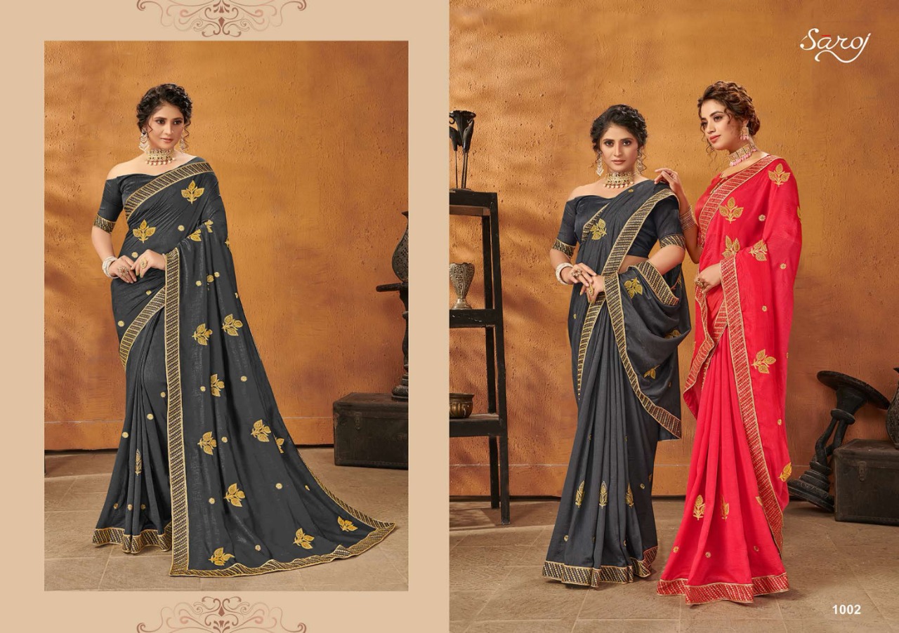 Saroj  Presents Sanam Festive Wear Sarees Collection