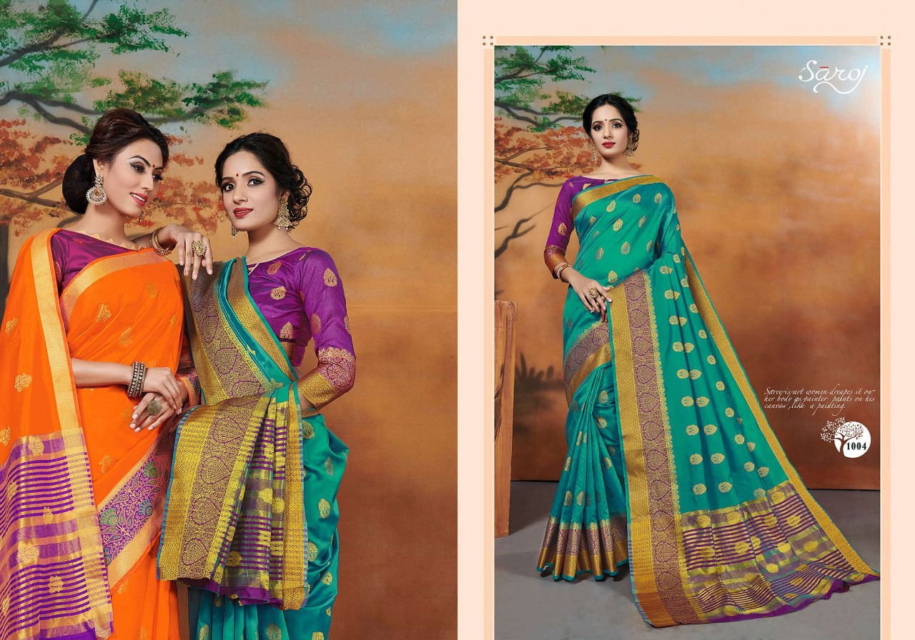 Saroj  Presents Tanishka Ethnic Wear Sarees Collection