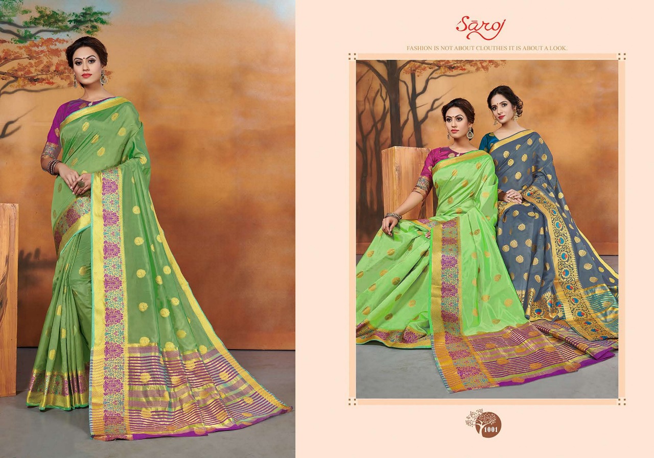 Saroj  Presents Tanishka Ethnic Wear Sarees Collection