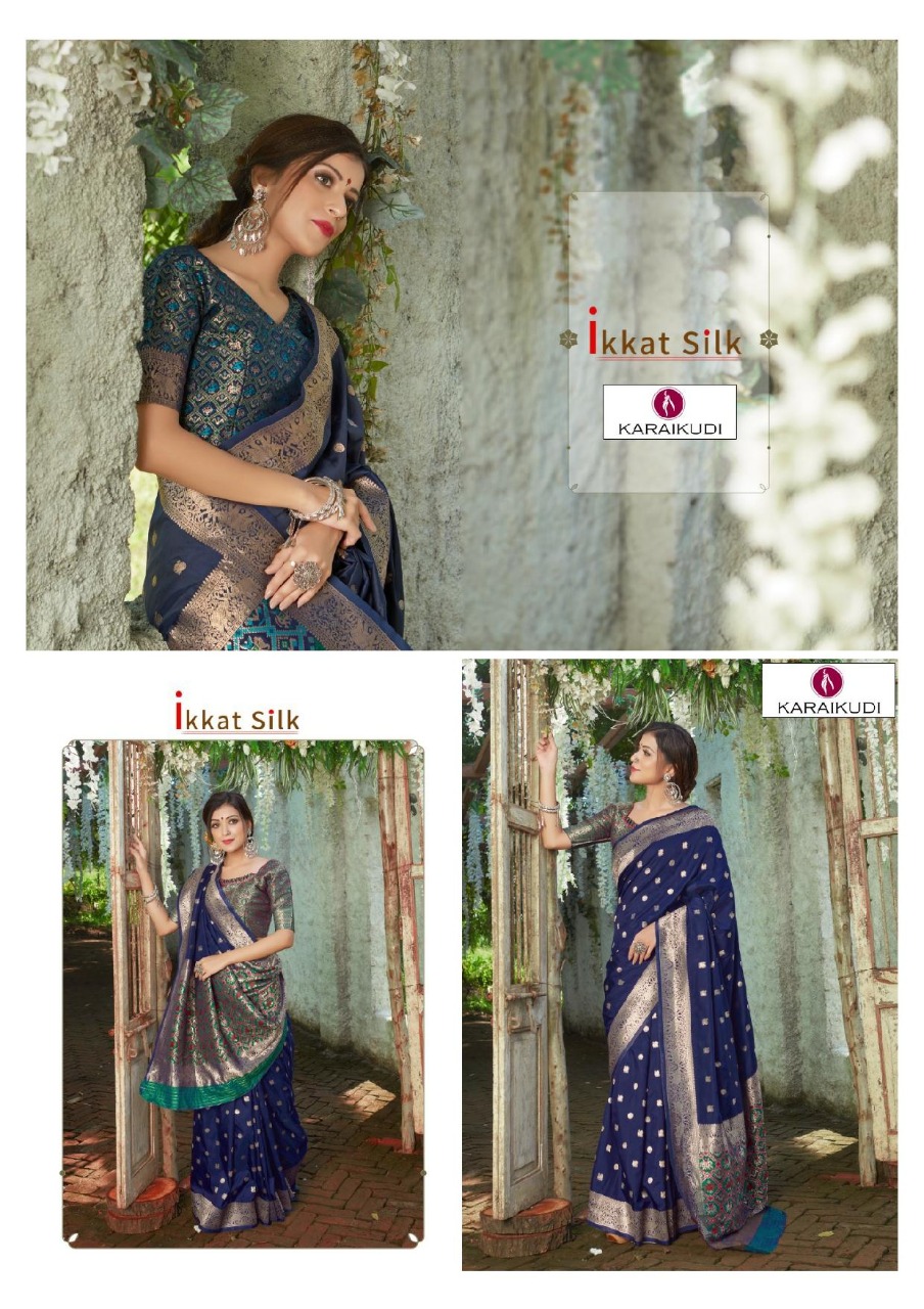 Shangrila Presents  Ikkat Silk Festive Wear Sarees Collection