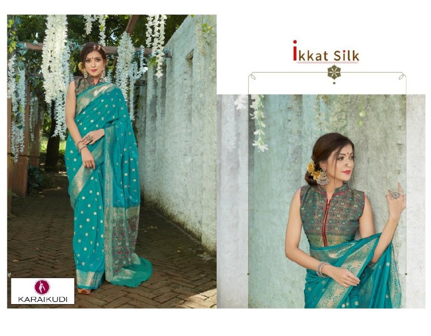 Shangrila Presents  Ikkat Silk Festive Wear Sarees Collection
