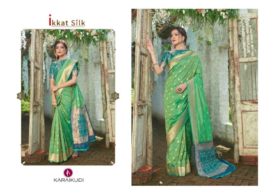 Shangrila Presents  Ikkat Silk Festive Wear Sarees Collection