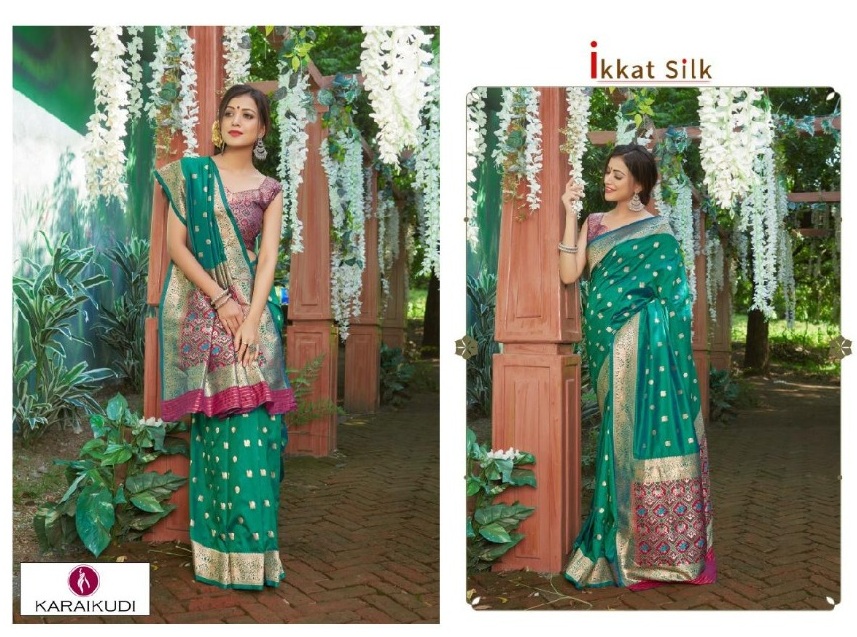 Shangrila Presents  Ikkat Silk Festive Wear Sarees Collection