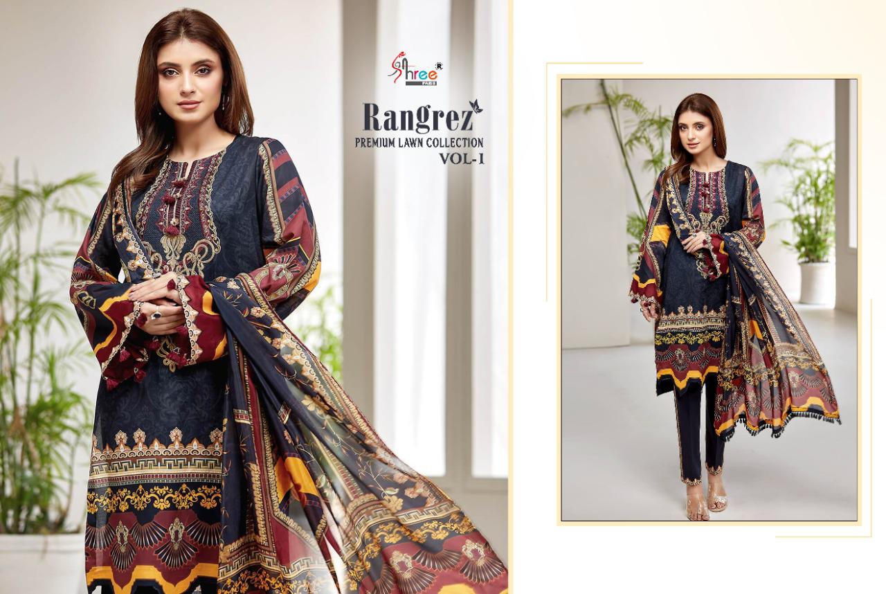 Shree Presents Rangrez Premium Lawn Collection  Vol 1 Pakistani Salwar Suits