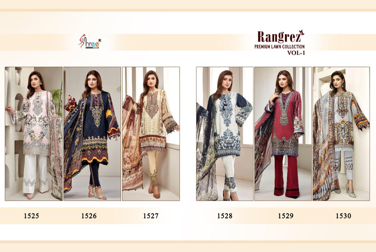 Shree Presents Rangrez Premium Lawn Collection  Vol 1 Pakistani Salwar Suits