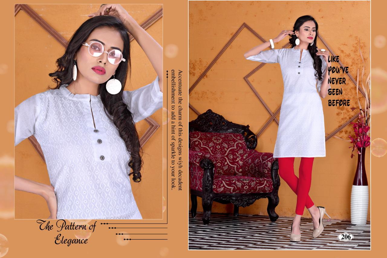 Trendy  Presents White Desert Vol 2 Casual  Kurtis Collection