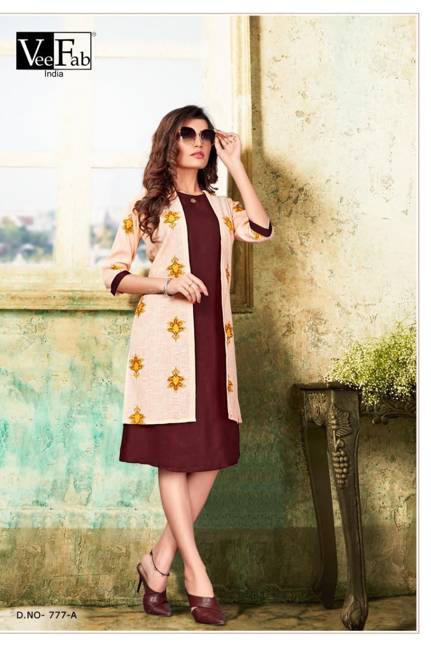 Vf Presents  Femina  Designer Kurti With Jacket