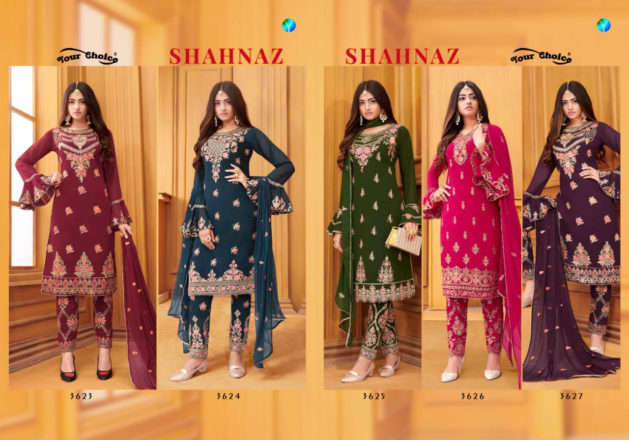 Y.c Presents Shahnaz Designer Salwar Suits Collection