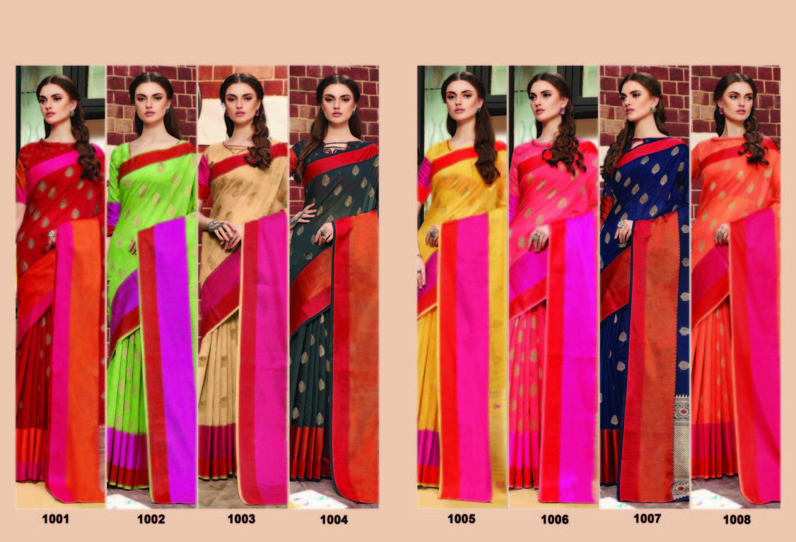 Sangam Presents Banglori Handloom Linen Silk Sarees