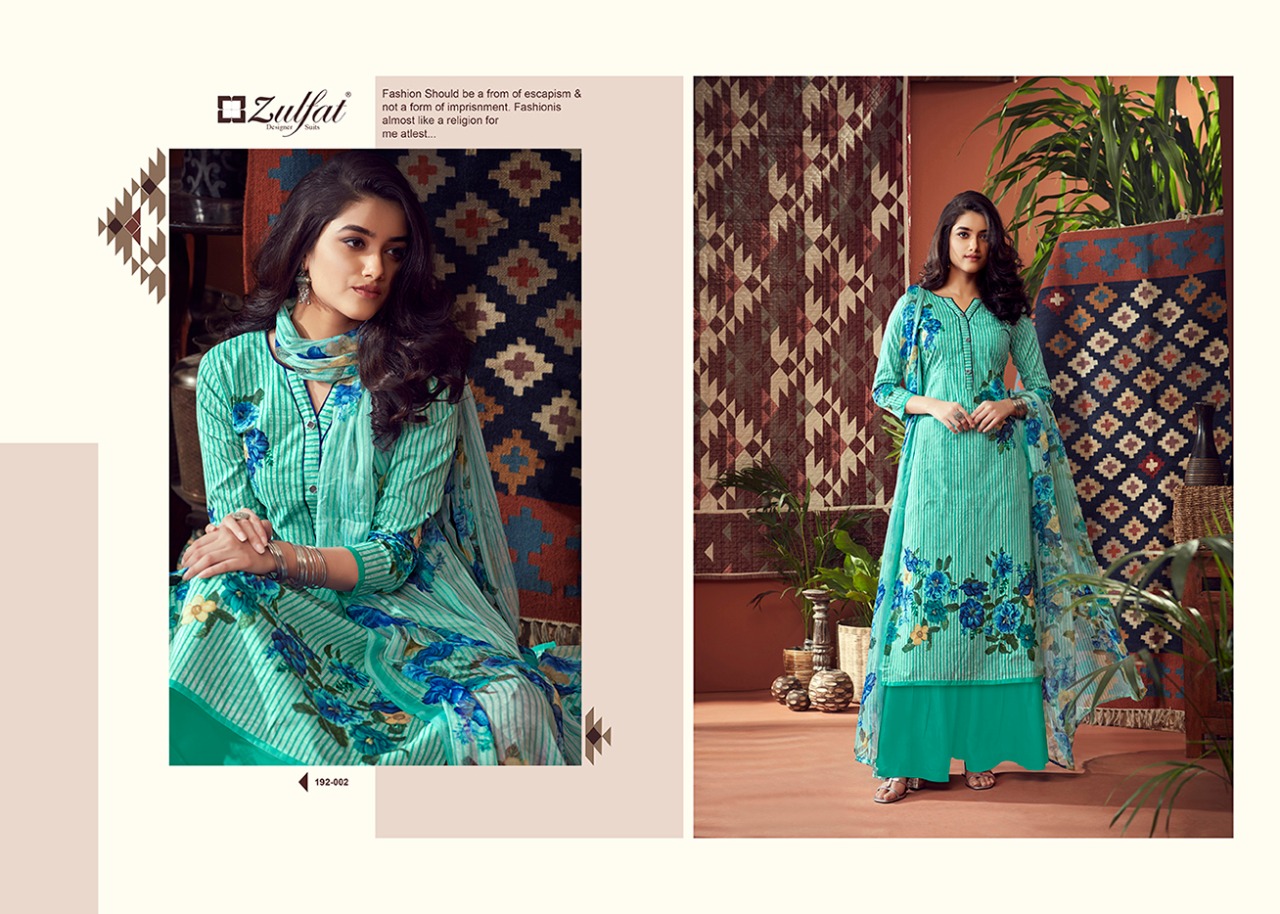 Zulfat Presents Adah Vol 2 Designer Dress Material