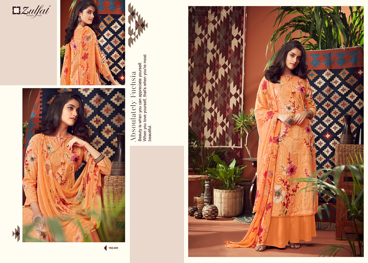 Zulfat Presents Adah Vol 2 Designer Dress Material