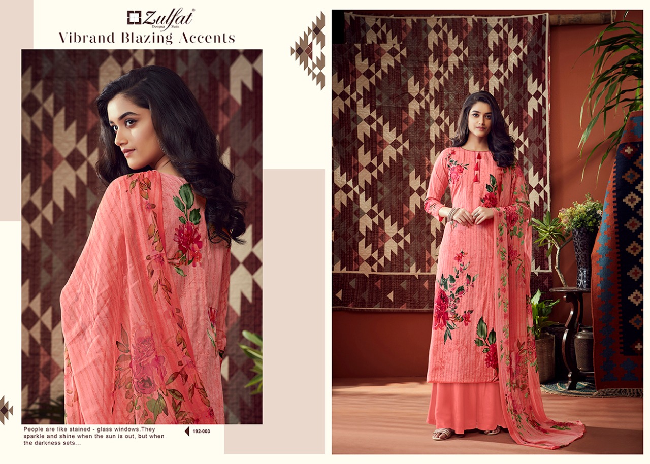 Zulfat Presents Adah Vol 2 Designer Dress Material
